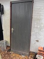 Houten buitendeur, Doe-het-zelf en Bouw, Deuren en Vliegenramen, Ophalen, Gebruikt, 80 tot 100 cm, 215 cm of meer