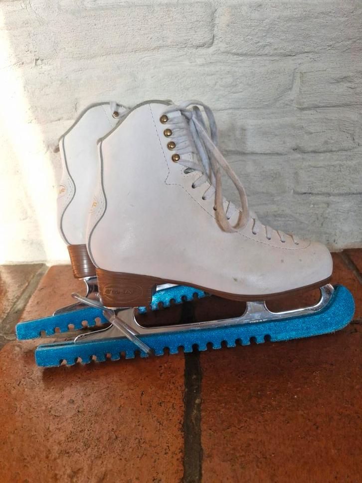 Witte kunstschaatsen, Sport en Fitness, Schaatsen, Zo goed als nieuw, Kunstschaatsen, Overige merken, Ophalen of Verzenden