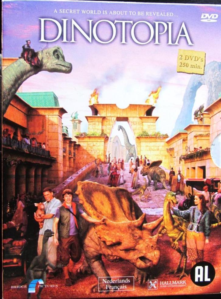 DUBBELE DVD FANTASTISCHE FILM- DINOTOPIA, Cd's en Dvd's, Dvd's | Actie, Zo goed als nieuw, Overige genres, Alle leeftijden, Ophalen of Verzenden