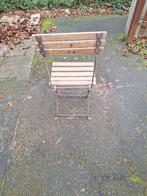 Vintage metalen plooistoelen., Tuin en Terras, Ophalen