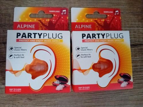 2 sets alpine partyplug oordoppen samen voor €10, Bricolage & Construction, Protecteurs auditifs, Comme neuf, Enlèvement ou Envoi