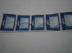 5 Magritte-postzegels, Ophalen of Verzenden, Gestempeld, Gestempeld, Kunst