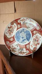 Chinees decoratief bord met vazen, Antiquités & Art, Antiquités | Assiettes décoratives & Carrelages, Enlèvement ou Envoi