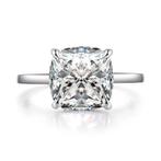 Nieuwe ring, 5 karaat,diamanttest positief!, Bijoux, Sacs & Beauté, Bagues, Avec pierre précieuse, Argent, Femme, 17 à 18