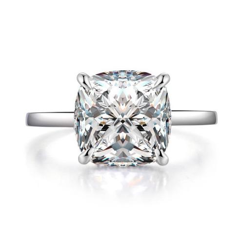 Nieuwe ring, 5 karaat,diamanttest positief!, Bijoux, Sacs & Beauté, Bagues, Neuf, Femme, 17 à 18, Blanc, Argent, Avec pierre précieuse