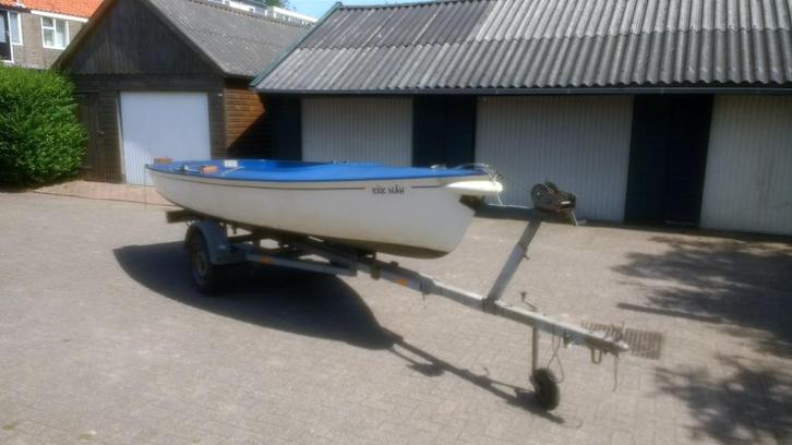 Zeilboot Flying Arrow, (incl. trailer en buitenboord motor), Watersport en Boten, Open zeilboten, Gebruikt, Overige typen, 3 tot 6 meter