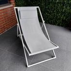 Strandstoel alu met textileen, Jardin & Terrasse, Chaises longues, Enlèvement, Comme neuf, Textilène