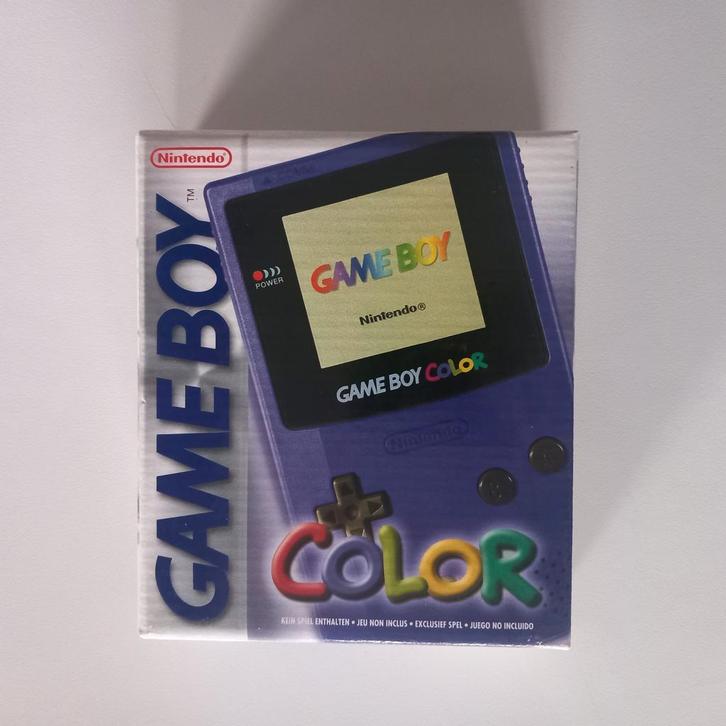 Nintendo gameboy color purple console boxed, Games en Spelcomputers, Games | Nintendo Game Boy, Zo goed als nieuw, Ophalen of Verzenden
