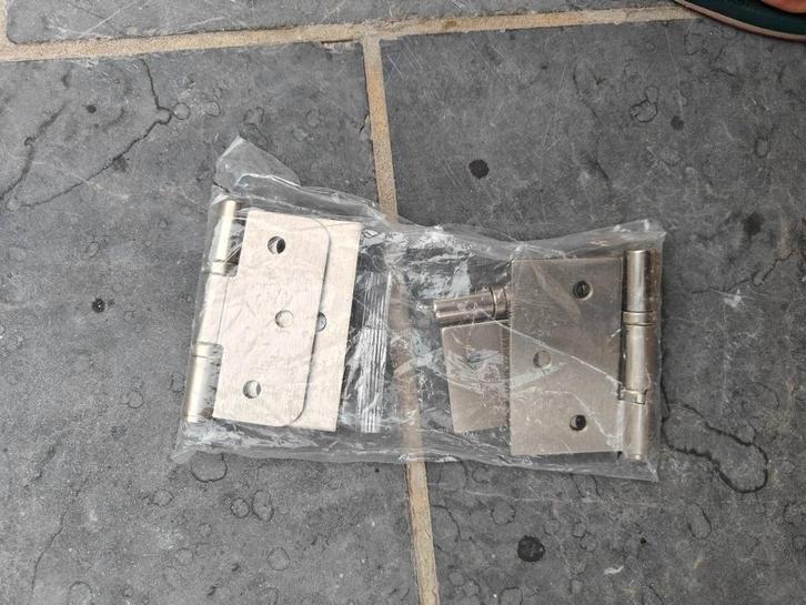 Deurscharnieren (in verpakking), Doe-het-zelf en Bouw, Hang- en Sluitwerk, Nieuw, Scharnier, Ophalen of Verzenden