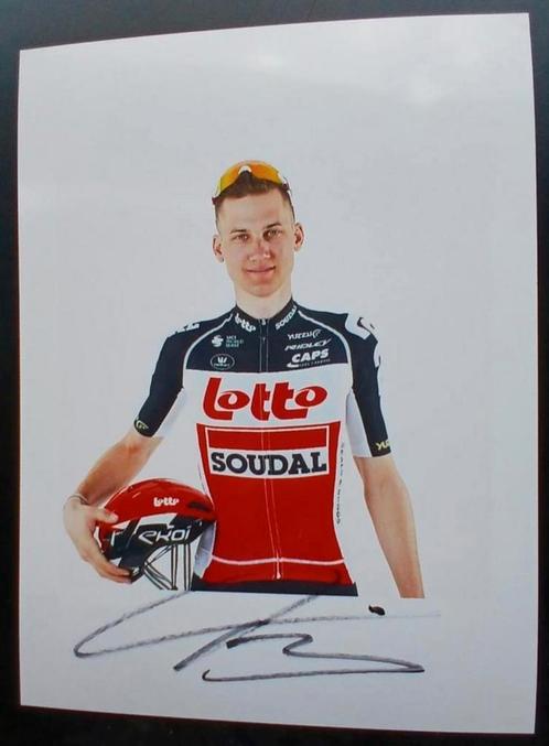 Gesigneerde foto van Tim Wellens., Sport en Fitness, Wielrennen, Nieuw, Verzenden