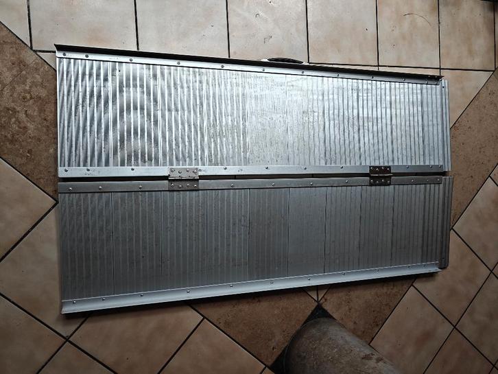 Oprijplaat voor rolstoel, opvouwbaar aluminium, Diversen, Rolstoelen, Gebruikt, Ophalen