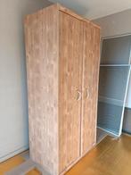 Stevige kleerkast van kersenhout 220cm x 120cm x 60cm., Avec tablette(s), Cerisier, Enlèvement, Utilisé