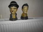 Laurel and Hardy: porseleinen buste/beeldjes, Verzamelen, Ophalen, Zo goed als nieuw, Mens