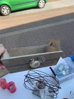 Panier en bois décor poule, Maison & Meubles, Accessoires pour la Maison | Plataux & Paniers, Enlèvement ou Envoi, Bois, Panier