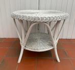 Vintage rotan salontafel, Ophalen, Gebruikt