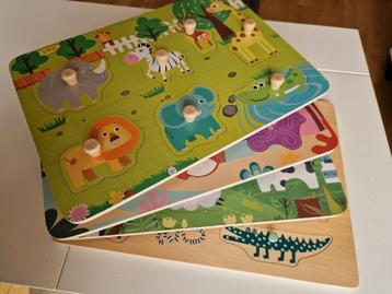 4 legpuzzels van dieren beschikbaar voor biedingen