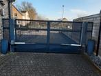 Poort met automatisatie kleur grijs, Tuin en Terras, Ophalen of Verzenden, Gebruikt