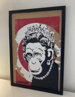 BANKSY: ingelijst kunstwerk beperkt tot 50 exemplaren, Ophalen of Verzenden