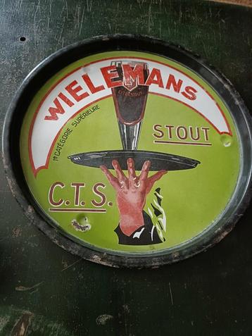 Plateau émaillé bière CTS stout wielemans beschikbaar voor biedingen