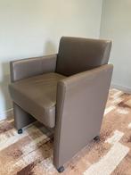 6 LEREN BUREAU STOELEN, Huis en Inrichting, Ophalen, Zo goed als nieuw