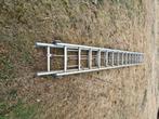 Aluminium ladder 3 delig, Doe-het-zelf en Bouw, Ladders en Trappen, Ophalen, Gebruikt, Ladder, 4 meter of meer
