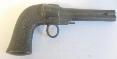 antiek gietijzeren speelgoed pistool  peashooter, Antiek en Kunst, Antiek | Speelgoed, Verzenden