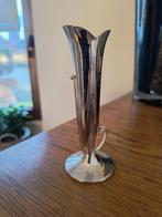 Vase rose japonais en métal argenté Yamatogumi, Enlèvement ou Envoi