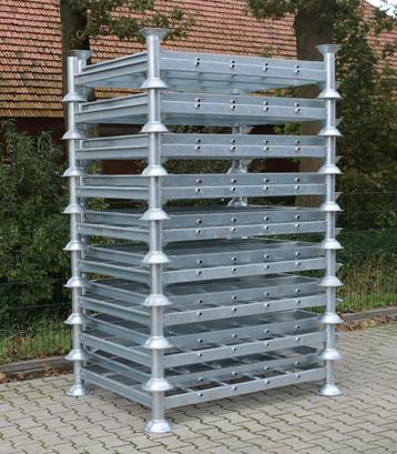 Stapelrek, stapelrack, stapelracken, racks, stalen pallet beschikbaar voor biedingen