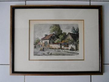 Schilderij van Eugène Véder " Barbizon, atelier J.F. Millet beschikbaar voor biedingen