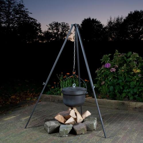 Gietijzeren Vuurketel met driepoot / Heksenketel Edna S, Tuin en Terras, Overige Tuin en Terras, Nieuw, Ophalen of Verzenden