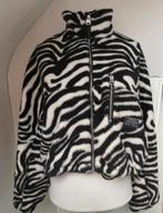 Bershka nouvelle veste d'hiver XS-S tissu doux imprimé zèbre, Taille 36 (S), Noir, Enlèvement ou Envoi, Bershka