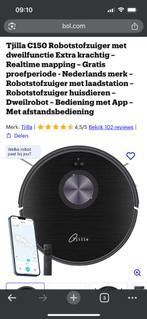 Robotstofzuiger met dweilfunctie Tjilla C150, Elektronische apparatuur, Stofzuigers, Ophalen, Gebruikt, Reservoir, Robotstofzuiger