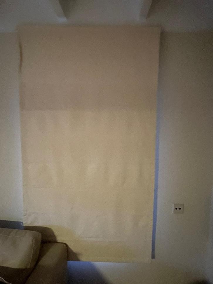 Overgordijnen, Huis en Inrichting, Stoffering | Gordijnen en Lamellen, Gebruikt, Crème, Ophalen