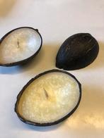 5-10-15-20 kaarsen in halve kokosnoot, tafeldecoratie, Ophalen of Verzenden, Nieuw