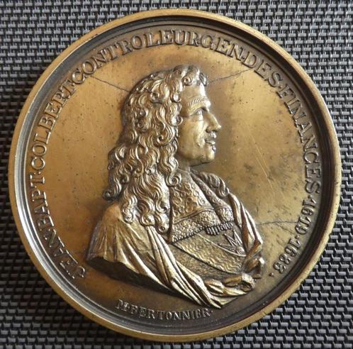 Medaille ( 8 cm - 168 gram  )  in tin, Verzamelen, Overige Verzamelen, Gebruikt, Ophalen of Verzenden