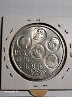 Belgique,500 francs - 150 ans de l'indépendance 1980, Timbres & Monnaies, Enlèvement ou Envoi, Belgique, Série, Argent
