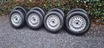 Velgen(steek 4x100) met goede banden voor aanhangwagen., Auto-onderdelen, Banden en Velgen, Gebruikt, 155 mm, 13 inch, Banden en Velgen