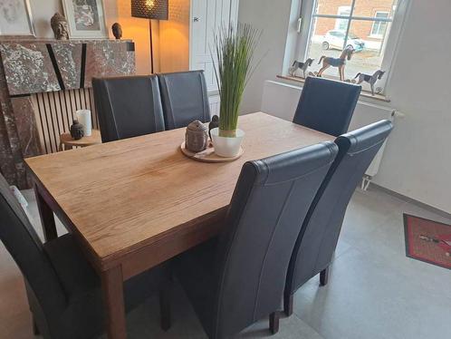 Uitschuifbare tafel, Huis en Inrichting, Tafels | Eettafels, Zo goed als nieuw, Ophalen