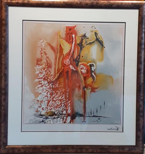 "Le chevalier moyenâgeux" - Salvador Dali, Antiek en Kunst, Kunst | Litho's en Zeefdrukken, Ophalen