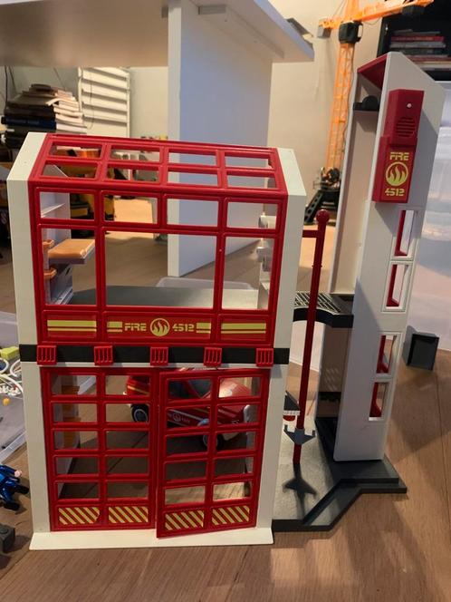 Grote brandweerset, Kinderen en Baby's, Speelgoed | Playmobil, Gebruikt, Complete set, Ophalen of Verzenden