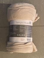 Tarrington House Fleece plaid deken beige NIEUW, Ophalen, Nieuw