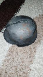 Oude originele Duitse helm van ijzer uit de Tweede Wereldoor, Ophalen of Verzenden