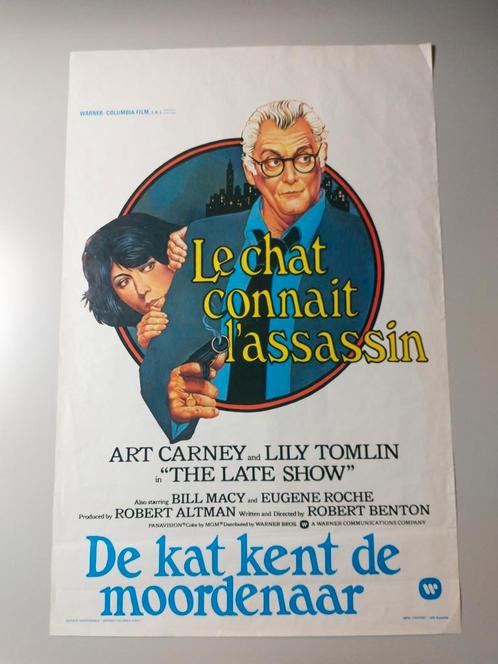 Robert Benton - The late show Belgische affiche, Verzamelen, Posters, Ophalen of Verzenden