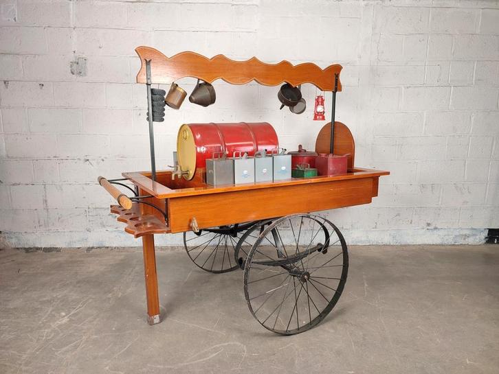 Straatverkoper kar / marktkraam / haringkar / barwagen, Antiek en Kunst, Curiosa en Brocante, Ophalen