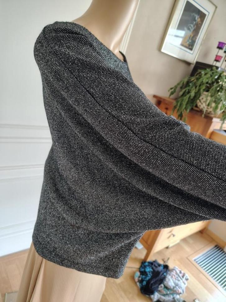 vintage maxi trui, Kleding | Dames, Truien en Vesten, Zo goed als nieuw, Maat 42/44 (L), Grijs, Ophalen of Verzenden