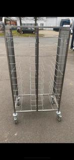 Plateauwagen dubbel  diamond.   Rvs  2x12 niv, Ophalen