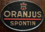 Spontin Oranjus, Verzamelen, Ophalen of Verzenden, Gebruikt, Reclamebord