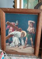 Drie religieuze werken , Kruisweg en h. Theresa, Antiek en Kunst, Ophalen