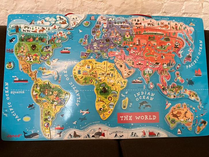 Janos magnetische puzzel, Kinderen en Baby's, Speelgoed | Kinderpuzzels, Zo goed als nieuw, 6 jaar of ouder, Meer dan 50 stukjes