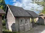 Eiken tuinhuis met terras, Tuin en Terras, Ophalen of Verzenden, Hout, Tuinhuis